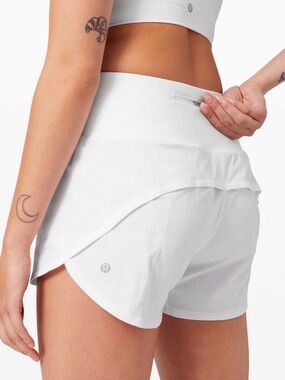 Lululemon Speed Up Short Long High-Rise – White – Size 12